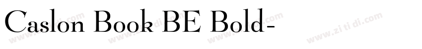 Caslon Book BE Bold字体转换